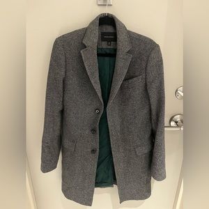 Wool melange “Emmetex” Italian wool Banana Republic top coat size xs 36